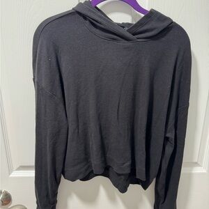 Athleta Black Hoodie Sweatshirt